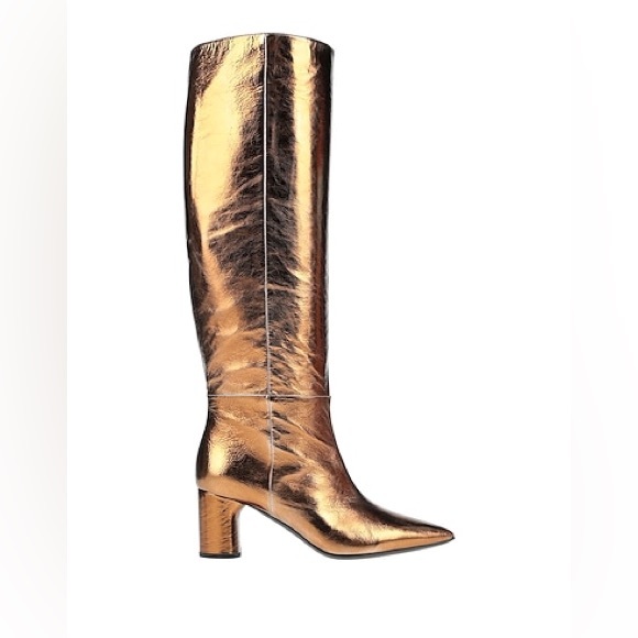 CASADEI BRONZE KNEE HIGH BOOTS - Picture 2 of 9